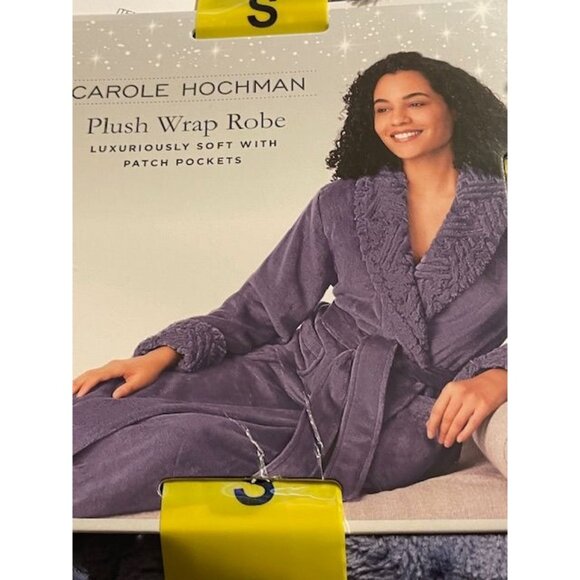 Carole Hochman Women's Shawl Collar Plush Robe SMALL - Picture 5 of 10